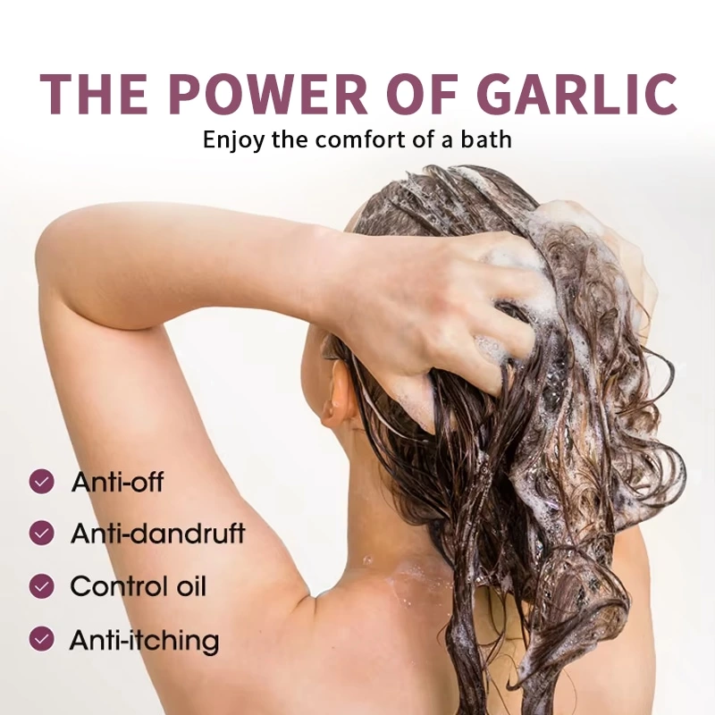 Garlic anti-dandruff shampoo