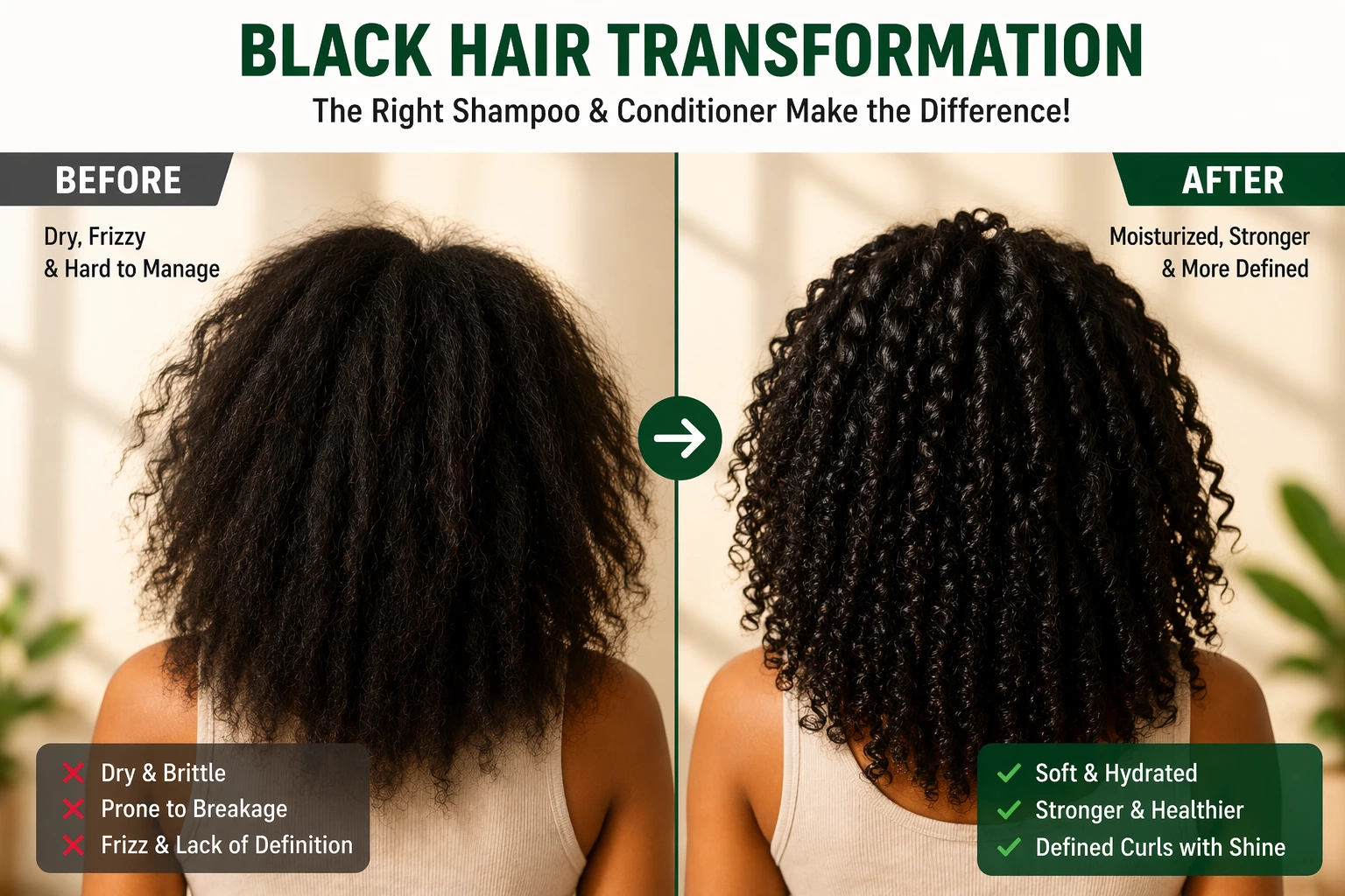 Comparison of shampoos suitable for Black people