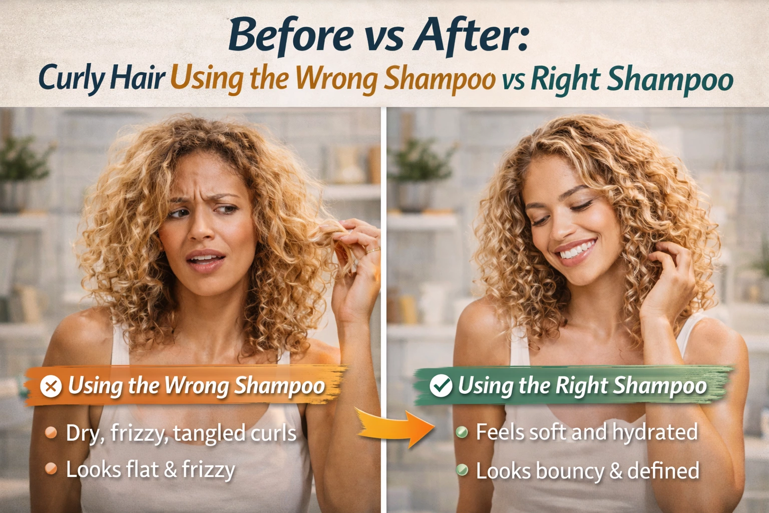 Comparison of shampoos suitable for curly hair