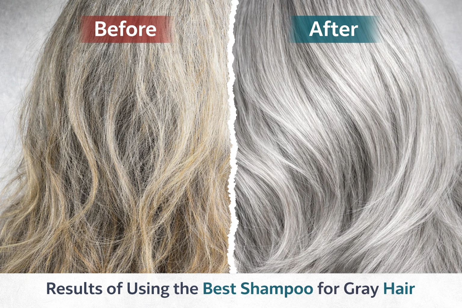 Comparison of shampoos suitable for gray hair