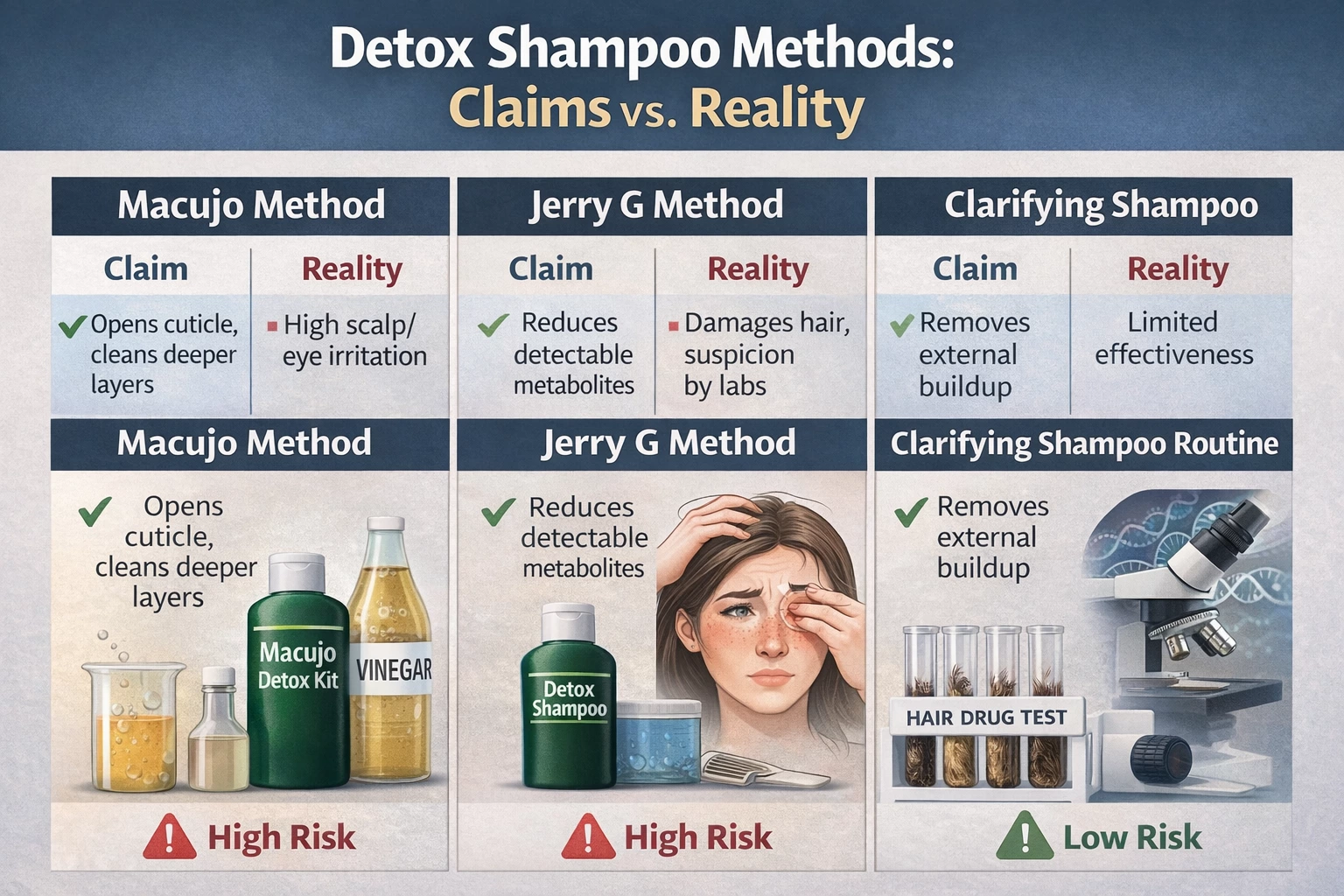 Hair follicle test comparison chart