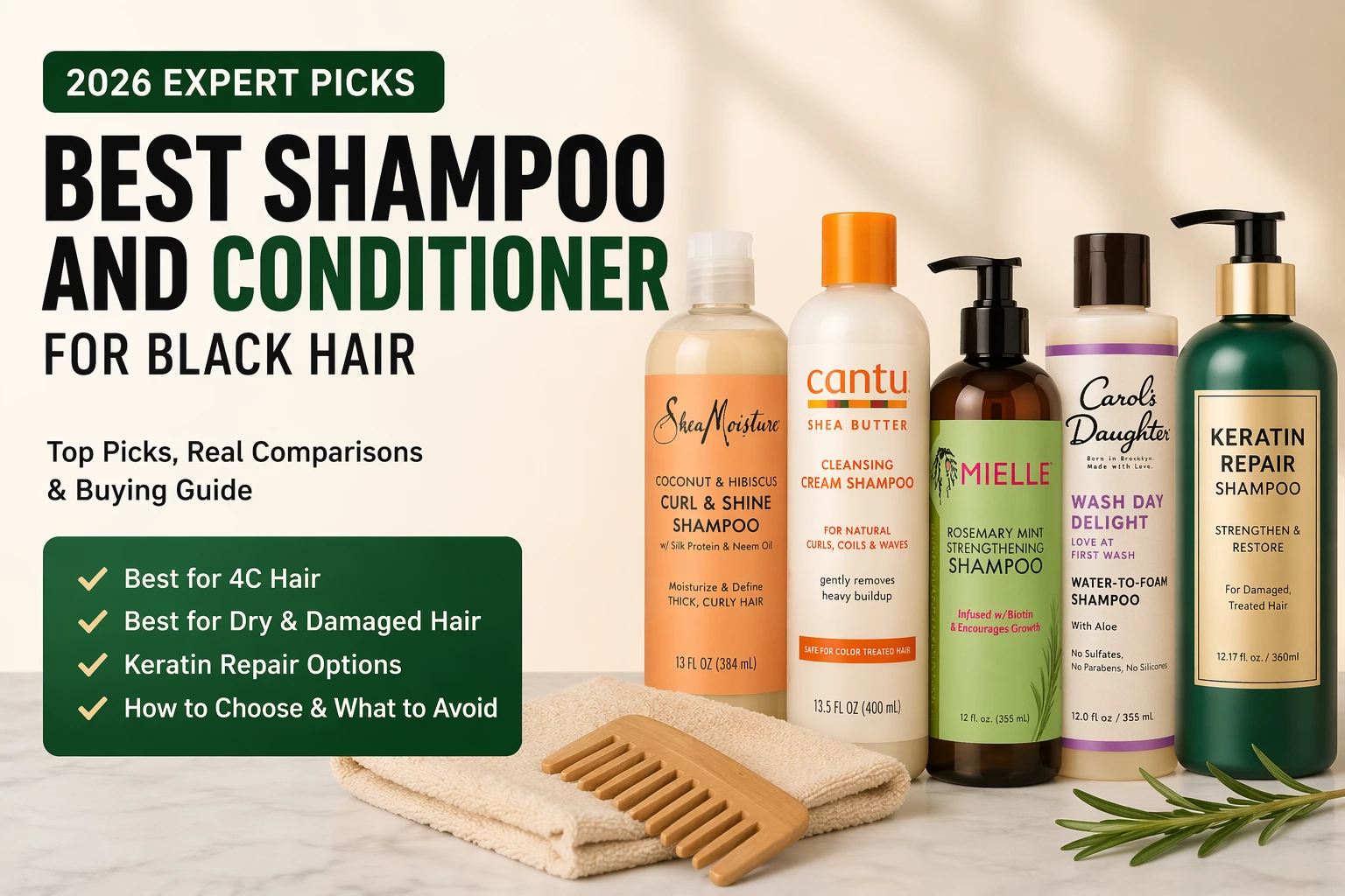 Best Shampoo And Conditioner For Black Hair